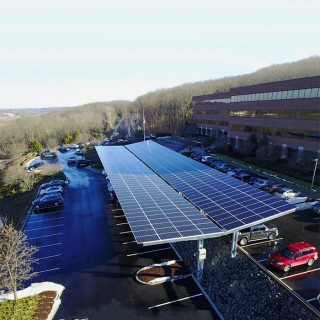 Residential Carport Solar Systems Aluminum Alloy 130mph Wind Load Custom Size